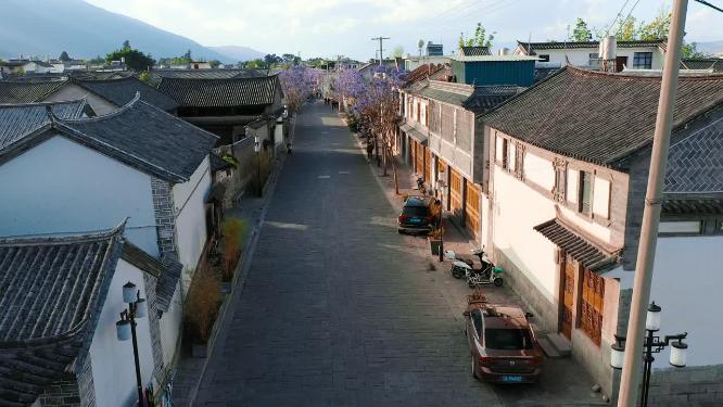 古镇视频云南大理喜洲街景