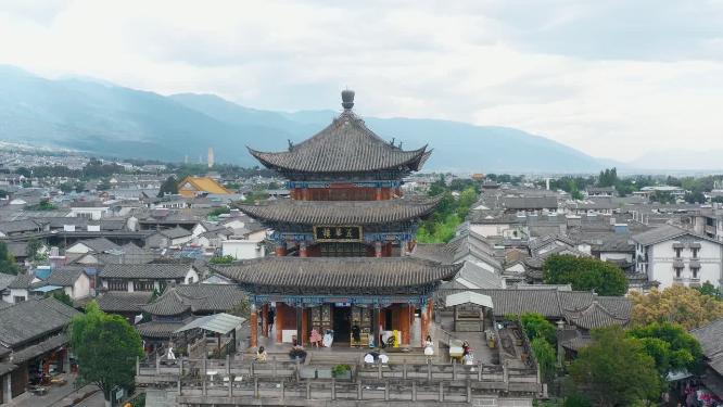 云南五华楼风光航拍