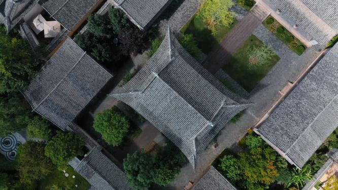 云南大理巍山古城民居四合院