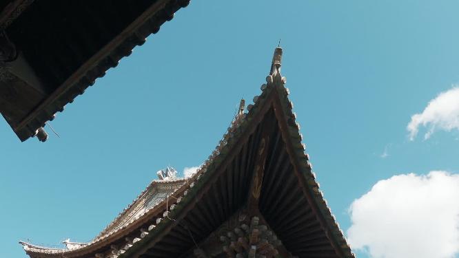明清时期古建筑尖尖瓦檐