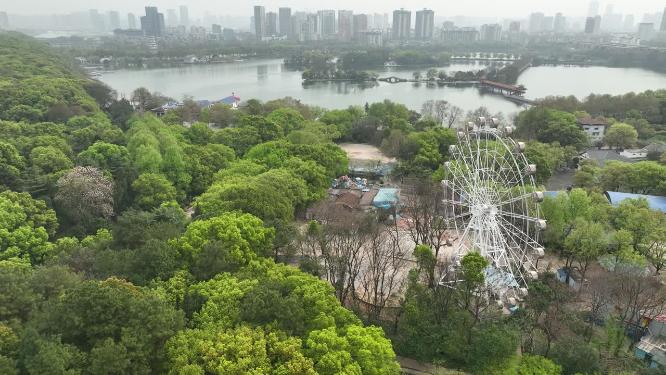 航拍长沙烈士公园