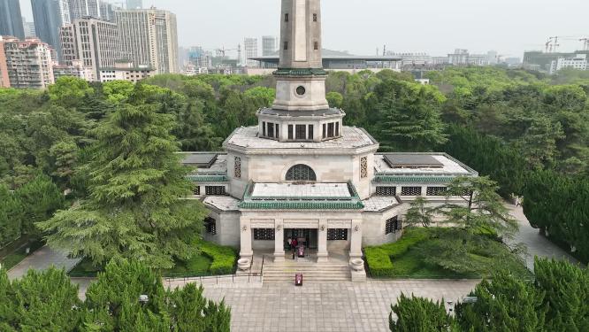 航拍长沙烈士公园