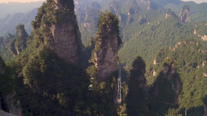 航拍张家界唯美风景
