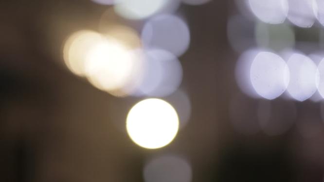 夜晚夜景光晕