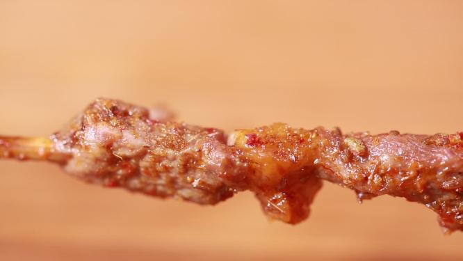 羊油瘦肉烤肉肉串