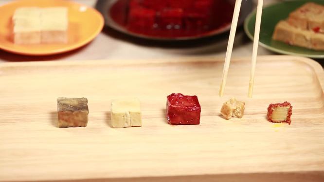 不同品种的腐乳红方青方白方酱豆腐臭豆腐
