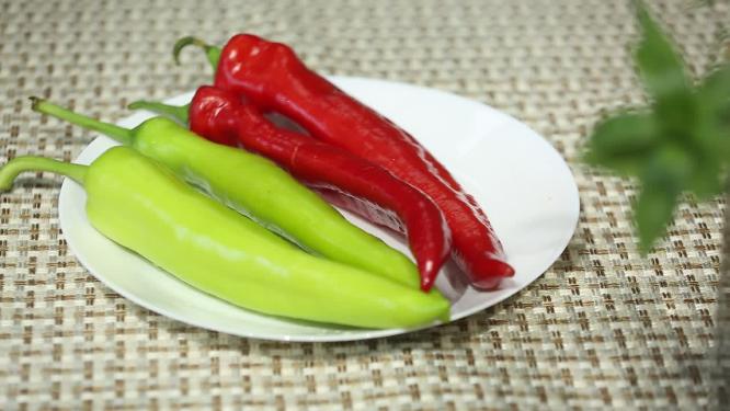 青红椒蔬菜特写