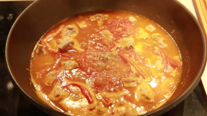 红汤牛肉锅番茄牛腩减肥餐制作