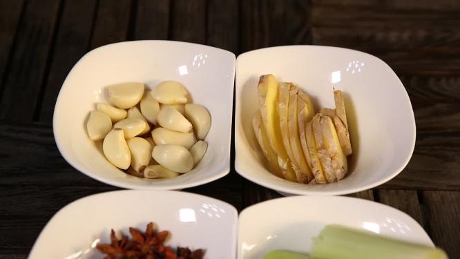 葱姜蒜花椒大料各种调料调味