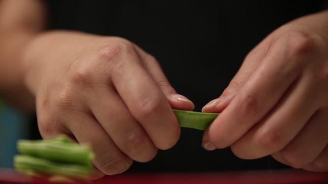 择豆角扁豆