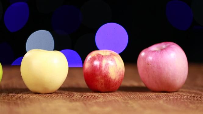 五颜六色的各种苹果
