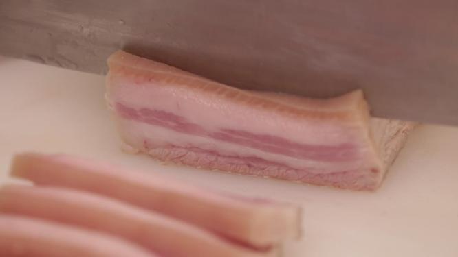 切五花肉切白肉扣肉肉片