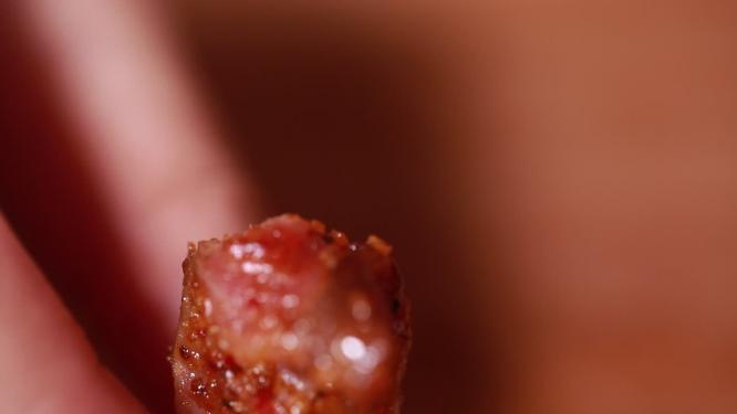 特写对比羊肉纹理瘦肉6