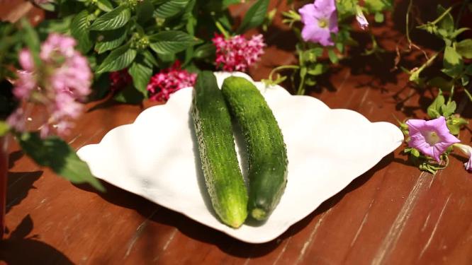瘦身蔬菜秋黄瓜切黄瓜8