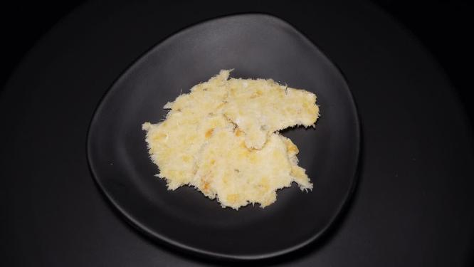 俯拍 烤鱼片鳕鱼片零食美食鱼肉