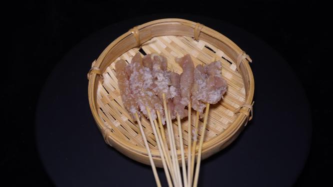 鸡肉小串肉串钵钵鸡炸串烤串美食4