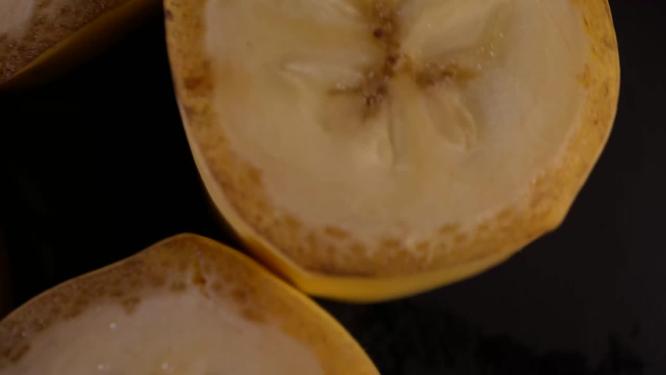 水果香蕉切片果肉