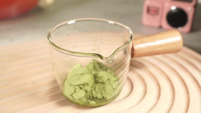 融化抹茶粉自制抹茶3