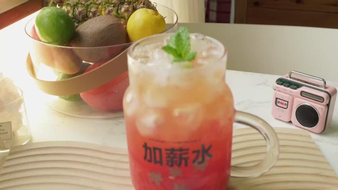 饮料西瓜果茶西瓜汁解渴冰饮5