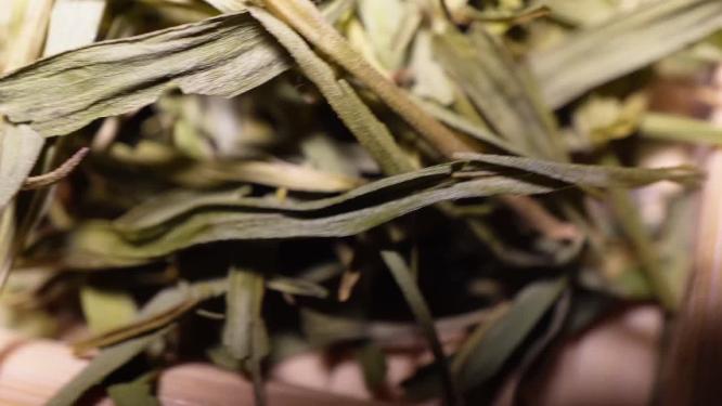 特写微距淡竹叶代茶饮