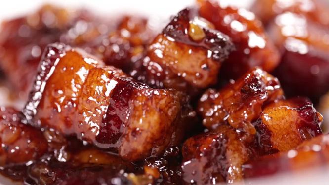 【镜头合集】摆盘红烧五花肉