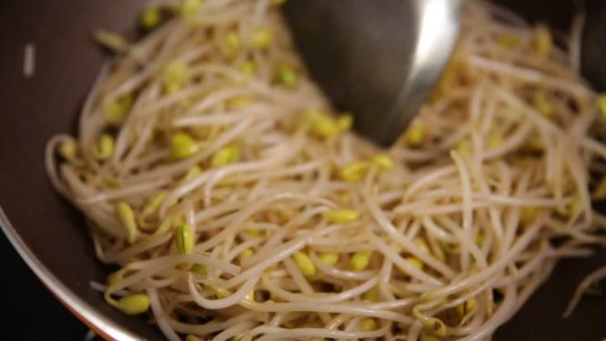 【镜头合集】百姓家庭炒豆芽家常菜吃