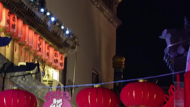 后海春节装饰红灯笼
