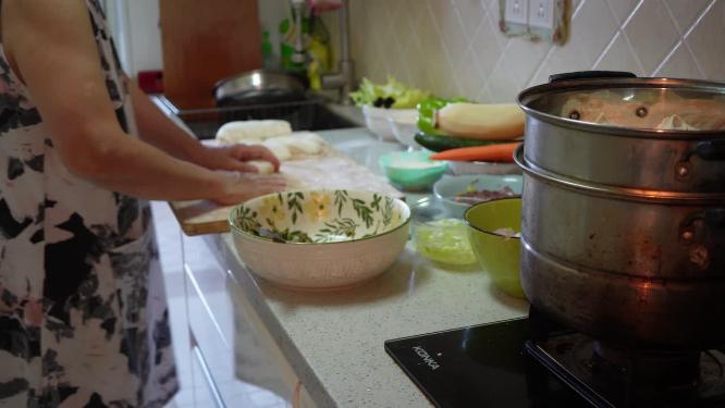 擀面皮擀面片擀面杖制作面食