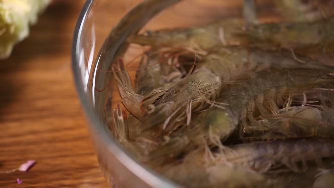 海鲜明虾对虾海虾