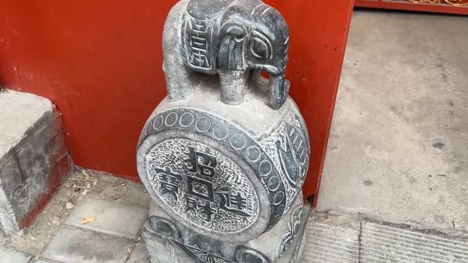四合院大门古城街道南锣鼓巷胡同文化老北京