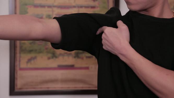 手臂胳膊穴位按压