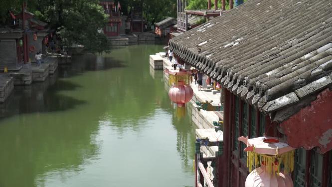 江南水乡河边明清古建筑中式建筑