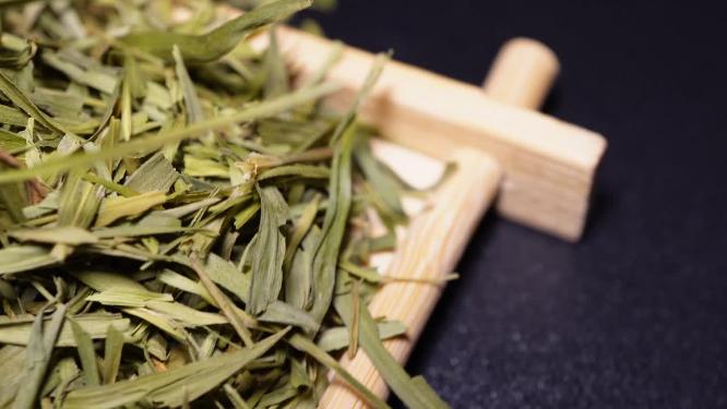 特写微距淡竹叶代茶饮