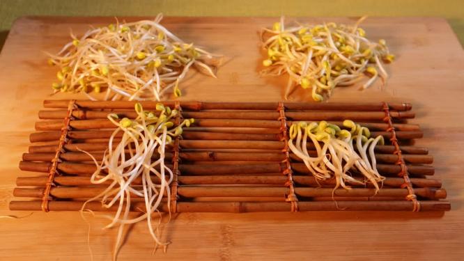 绿豆芽黄豆芽区别对比