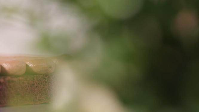 西点师甜品师用裱花袋制作巧克力夹心蛋糕