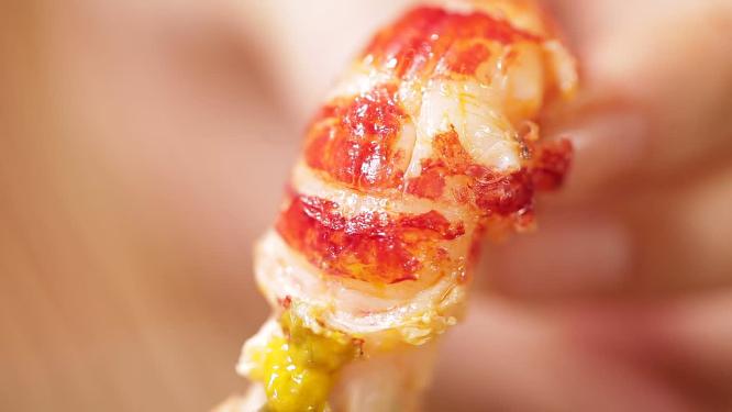 【镜头合集】剥出的小龙虾肉虾黄虾尾