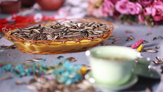 【镜头合集】喝茶品茶大碗茶干果茶点