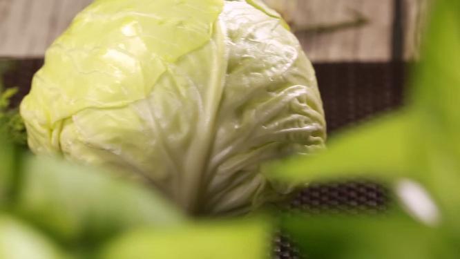 【镜头合集】嘎达白圆白菜包菜蔬菜