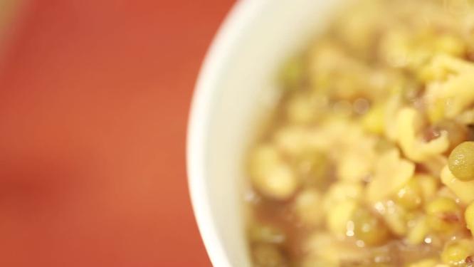 【镜头合集】杂粮粗粮健康减肥绿豆粥