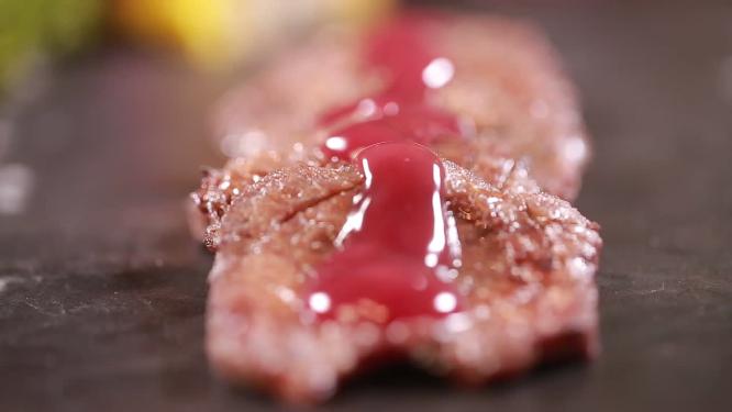 【镜头合集】煎牛柳煎牛排烧烤牛舌