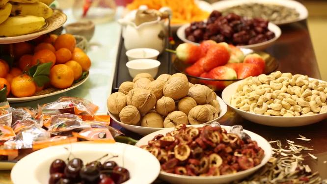 【镜头合集】过年春节干果水果零食年货
