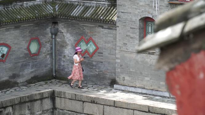 江南水乡河边明清古建筑中式建筑