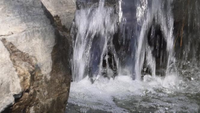泉水流水瀑布水流河流