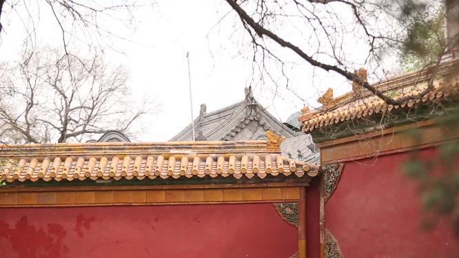 琉璃瓦飞檐房檐围墙屋顶