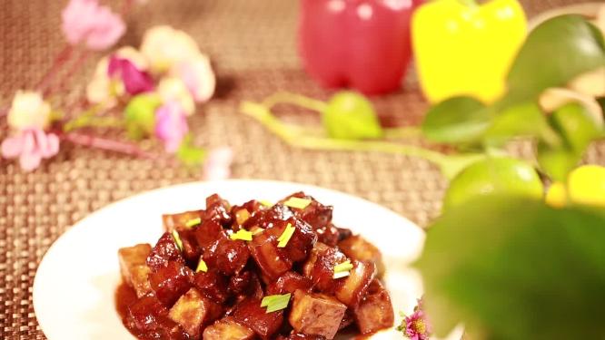 软烂红烧肉成品特写