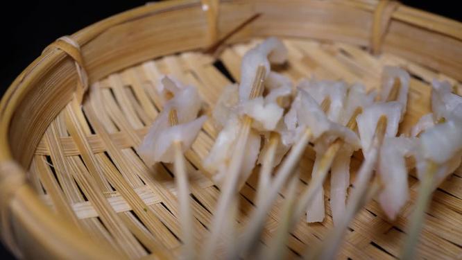 黄喉板筋串小串肉串钵钵鸡炸串烤串美食