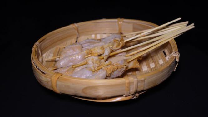 内脏鸡胗串小串肉串钵钵鸡炸串烤串美食