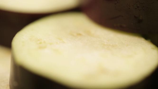 【镜头合集】减肥蔬菜茄子肉茄子横截面