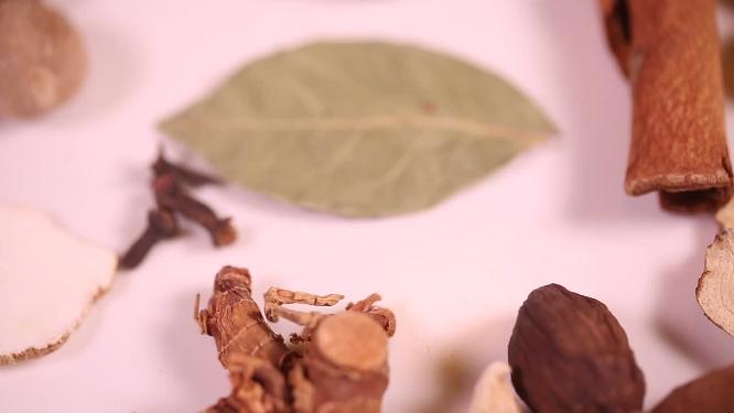 【镜头合集】各种香料白芷黄芪香叶草果香叶罗汉果