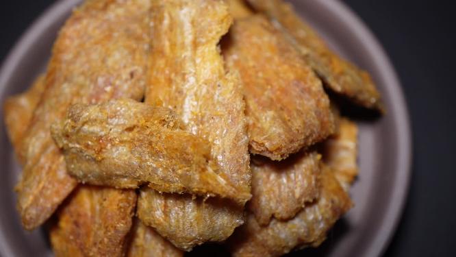 【镜头合集】带鱼酥香酥带鱼干炸带鱼鱼排零食
